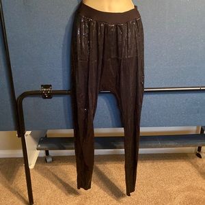 Urban groove size small adult black sequin dance pants
